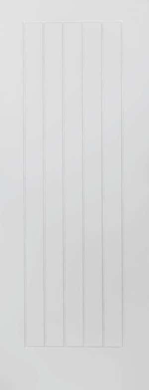 White Mexicano Semi Solid Primed Trade Internal Door - Mendes Doors