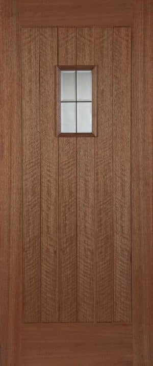 Hardwood Hillingdon Lead Light Glazed External Door - Mendes Doors
