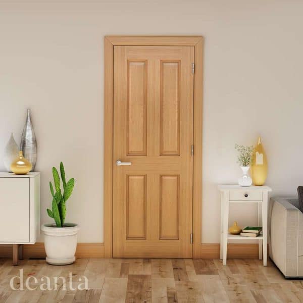Bury Prefinished Oak Internal Door FSC - Deanta Doors - Image 2