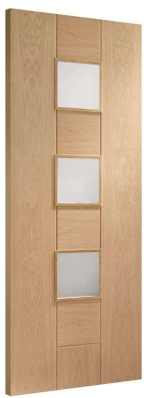 Internal Oak Messina Door with Obscure Glass - XL Joinery Doors
