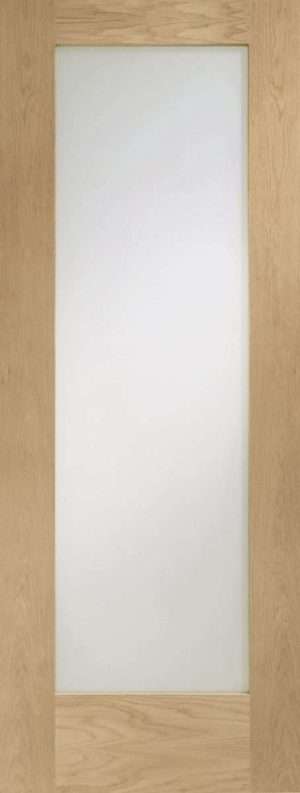 Internal Oak Pattern 10 with Obscure Glass Door - XL Joinery Doors