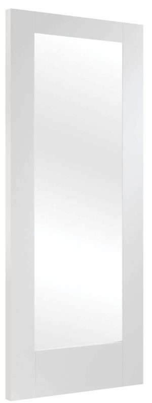 Internal White Primed Pattern 10 with Obscure Glass Door - XL Joinery Doors