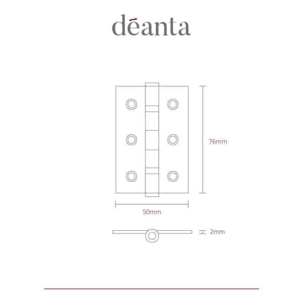 Mild Steel BSEN1935 Grade7 Hinges - Deanta Doors - Image 2