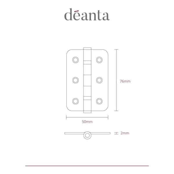 Mild Steel BSEN1935 Grade7 Hinges - Deanta Doors - Image 4