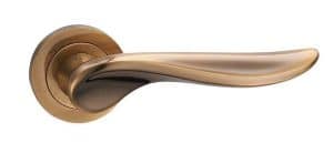 Achilles - Antique Bronze Lever on Round Raised Rose