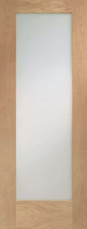 Internal Oak Pre-Finished Pattern 10 Door with Obscure Glass - XL Joinery Doors