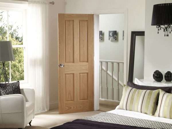 Victorian 4 Panel Pre-Finished Internal Oak Door - XL Joinery Doors - Image 3
