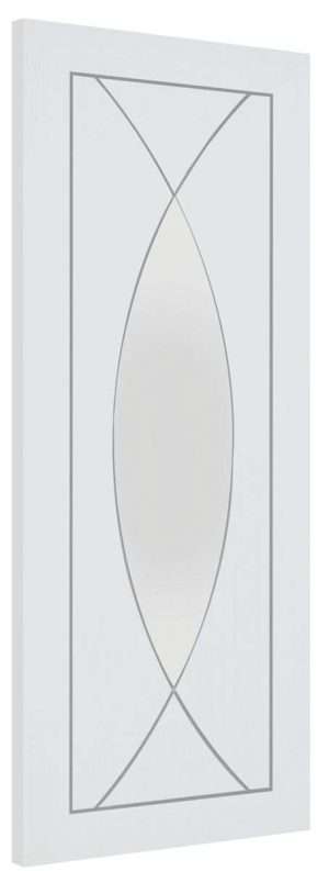 Internal White Primed Pesaro Door with Clear Glass - XL Joinery Doors