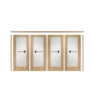 Oak 3 Door Top Wardrobe Frame (Inc Hardware Kit) - XL Joinery Doors