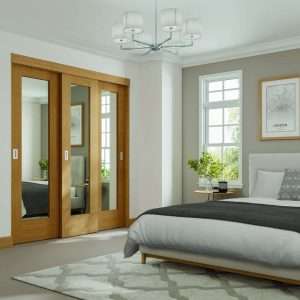 Oak 3 Door Top Wardrobe Frame (Inc Hardware Kit) - XL Joinery Doors