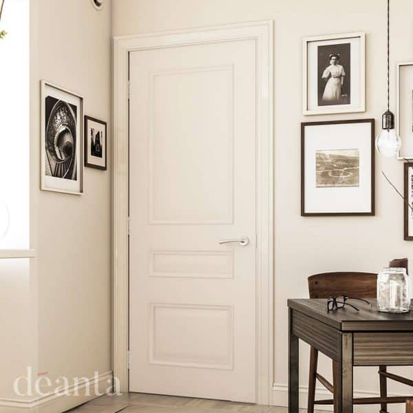 Windsor White Primed FD30 Internal Door - Deanta Doors - Image 2
