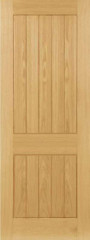 Ely Prefinished Oak 2 Panel Internal Door FSC - Deanta Doors