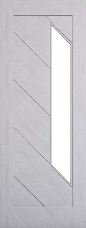 Torino Light Grey Ash Glazed FD30 Internal Door FSC - Deanta Doors